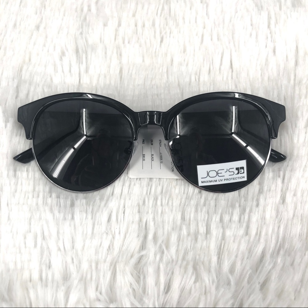JOE’S JEANS Black Cat Eye Style Sunglasses NWT - Picture 4 of 9